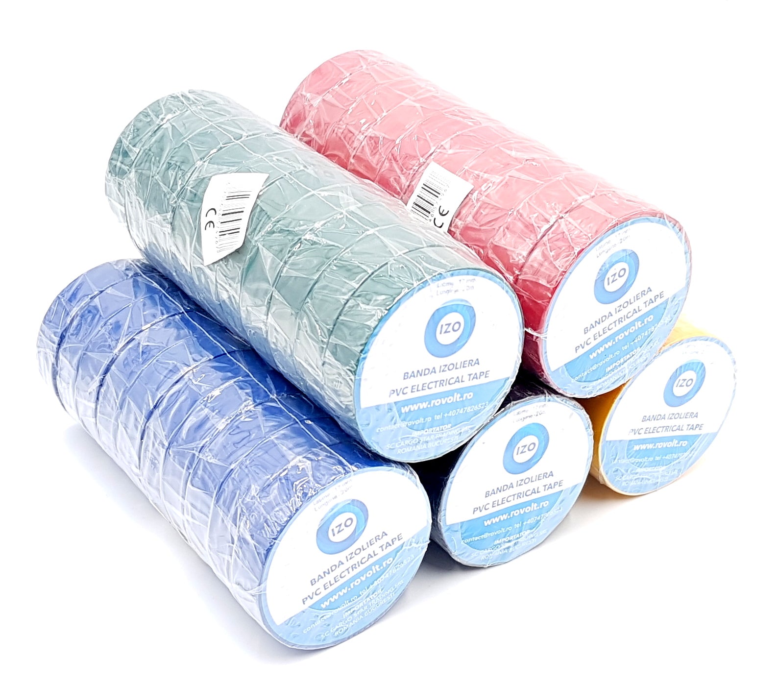 Bandă izolier PVC GLOBE 10m – Rezistentă, flexibilă, pentru instalații electrice