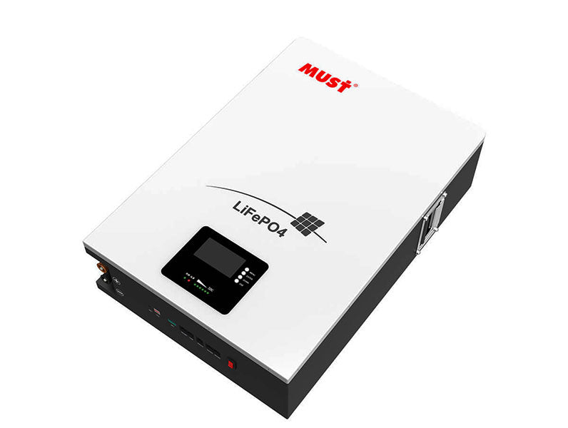 Acumulator solar LiFePO4 51.2V – 50Ah – 2.5kW – cu BMS integrat pentru sisteme fotovoltaice și backup energie