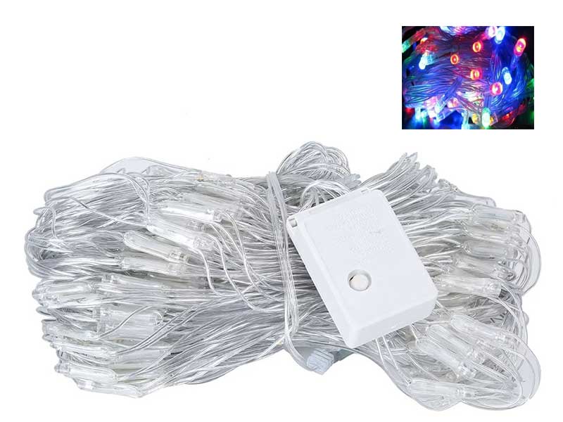 Instalație perdea 3x2M LED-uri multicolore – Șir luminos decorativ pentru interior și exterior