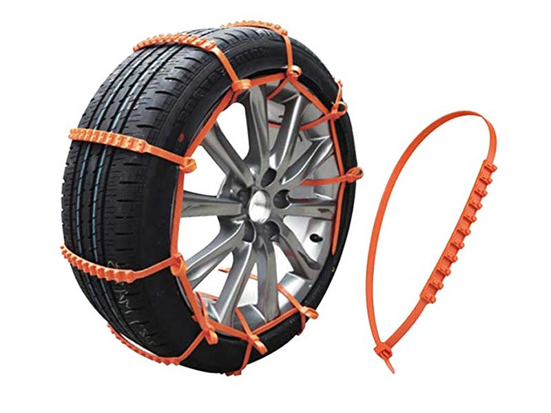 Benzi antiderapante auto – set 10 bucăți – înlocuitor lanțuri zăpadă – TPU, 93.5 cm, pentru anvelope până la 205 mm