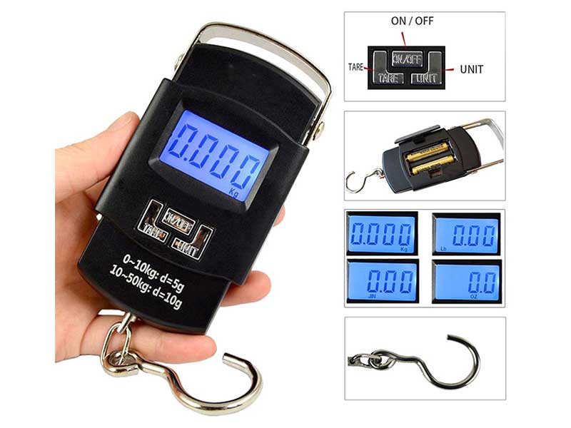 Cântar Electronic 50Kg pentru Bagaje, Afișaj Digital, Funcție HOLD