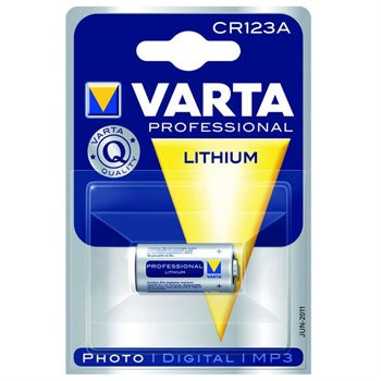 Baterie 3V CR123 Varta – Litiu, pentru lanterne, alarme și camere foto