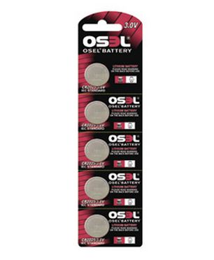 Baterii 3V CR2016 Osel – set 5 bucăți, litiu, 80mAh