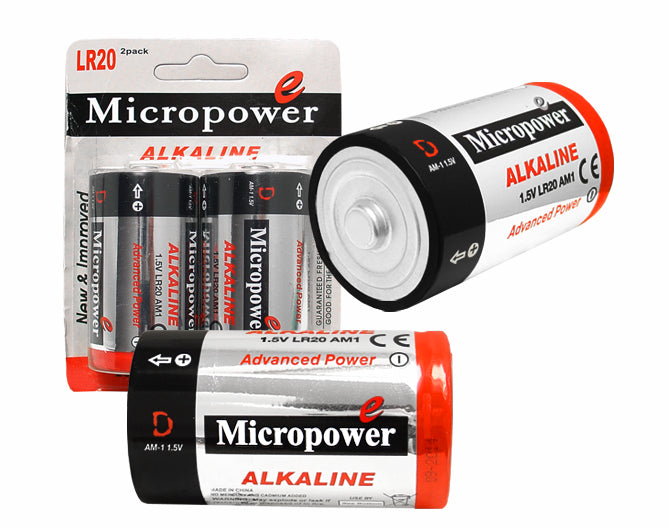 Baterie R20 Micropower – Alcalină D, putere ridicată