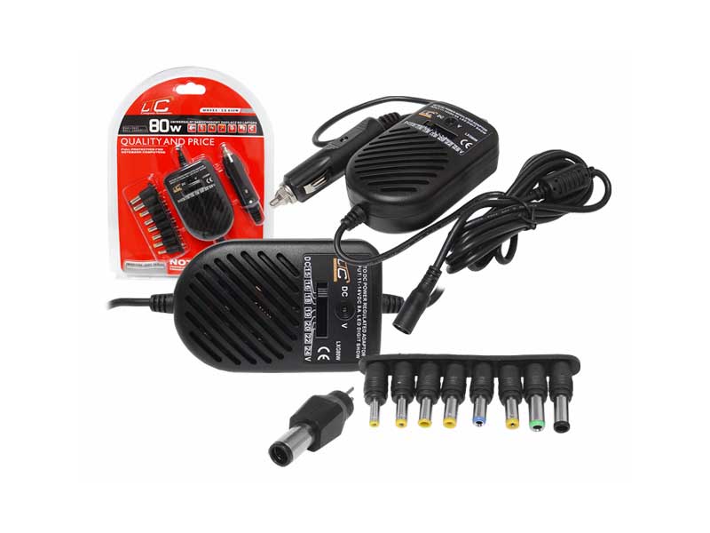 Alimentator Laptop Auto 80W – Încărcător Universal pentru Mașină cu Tensiune Reglabilă