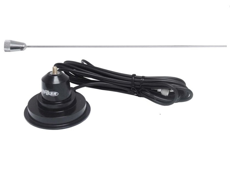 Antena CB cu Magnet Hustler 1m, 4dBi, Cablu 5m