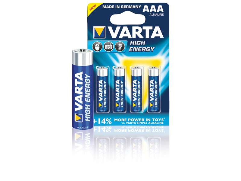 Set 4 baterii Varta High Energy Longlife Power R3 – AAA 1.5V