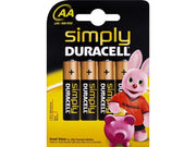 Set 4 baterii R6 Duracell Simply – AA 1.5V