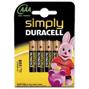 Set 4 baterii R3 Duracell Simply – AAA 1.5V, soluție fiabilă pentru uz zilnic