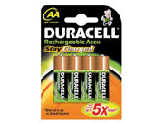 Set 4 acumulatori Duracell StayCharged R6 AA 2500mAh NiMH