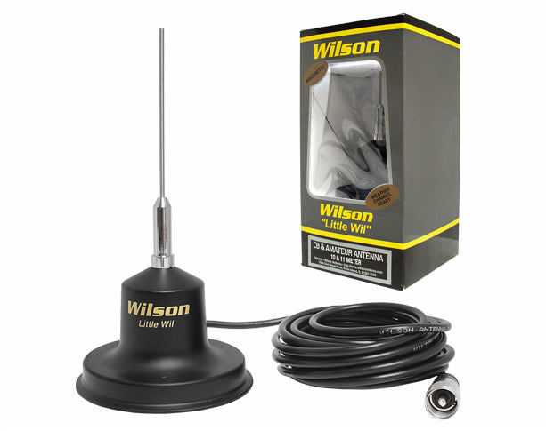 Antena CB Wilson 95cm cu Bază Magnetică de 100mm, 300W, 15km Rază