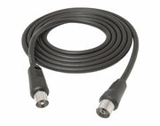 Cablu RF 1.5m negru – Cablu antenă TV, semnal coaxial