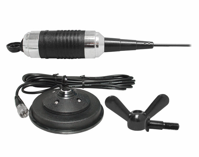 Antena CB cu Magnet Carbonium 95cm, 250W, Bază 128mm, Cablu 4m