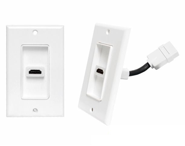 Priză HDMI de Perete – Montaj Elegant cu Cablu Integrat