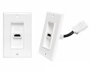 Priză HDMI de Perete – Montaj Elegant cu Cablu Integrat