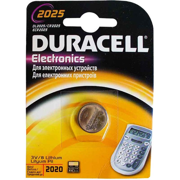 Baterie 3V CR2025 Duracell – Litiu pentru telecomenzi, ceasuri și electronice mici