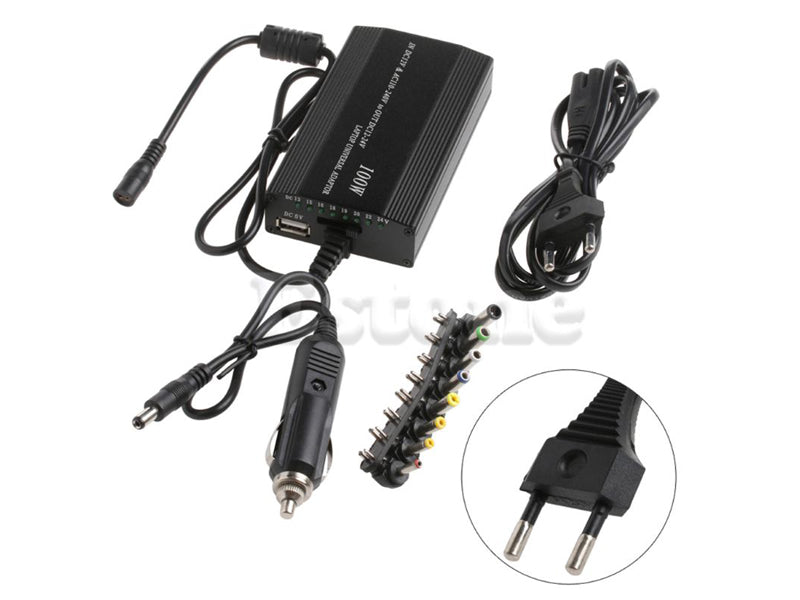 Alimentator Laptop Universal 100W 220V/12V + USB – Multi-Tensiune