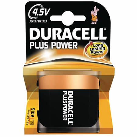 Baterie 4.5V Duracell Plus Power MN1203 – Alkalină, fiabilitate ridicată