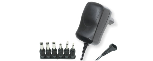 Alimentator Stabilizat 3–12V 600mA Reglabil – 6 Adaptoare, Polaritate Reversibilă