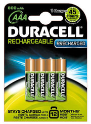 Set 4 acumulatori Duracell StayCharged R3 AAA 900mAh NiMH