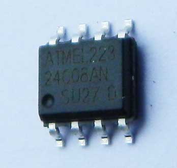 EEPROM 24C08AN SMD Atmel 1024x8 bit I2C – Memorie Serială SOIC-8 Compactă