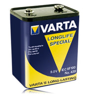 Baterie Varta 439 / 6F100 9V Special – zinc-carbon, pentru dispozitive dedicate