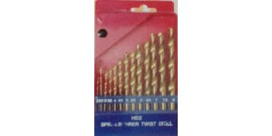 Trusă Burghie Titan 2MM–8MM, 13 Piese – Set Profesional HSS TiN