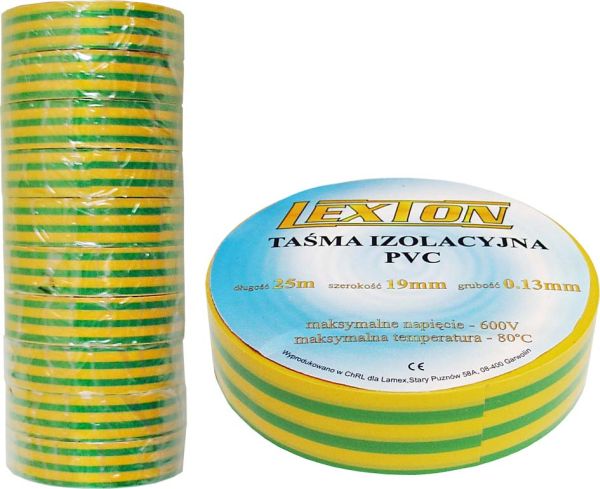 Bandă izolier verde 25m – PVC flexibil, pentru instalații electrice