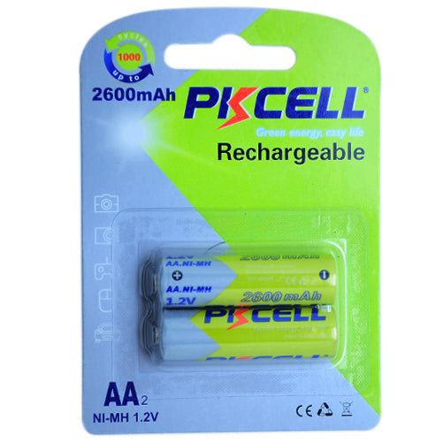 Set 2 acumulatori PKCELL R6 – NiMH AA 2600mAh 1.2V