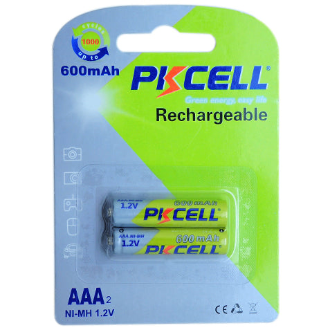 Set 2 acumulatori PKCELL R3 – NiMH AAA 600mAh 1.2V