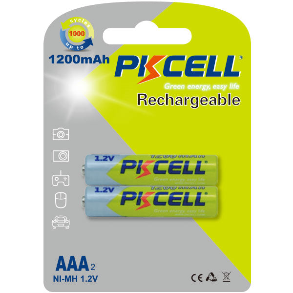 Set 2 acumulatori PKCELL R3 – NiMH 1200mAh, AAA 1.2V
