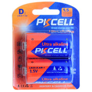 Set 2 baterii R20 alcaline PKCELL – D 1.5V, soluție fiabilă pentru consum mare