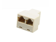 Adaptor UTP mamă – 2× mamă – splitter rețea RJ45