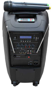 Incintă Acustică ABS Activă 2810AUS-CB Alien – Boxă Portabilă 10 inch cu MP3, Radio, 2 Microfoane Wireless și Acumulator