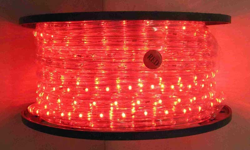 Furtun LED roșu 50m – Furtun luminos flexibil pentru decor interior și exterior