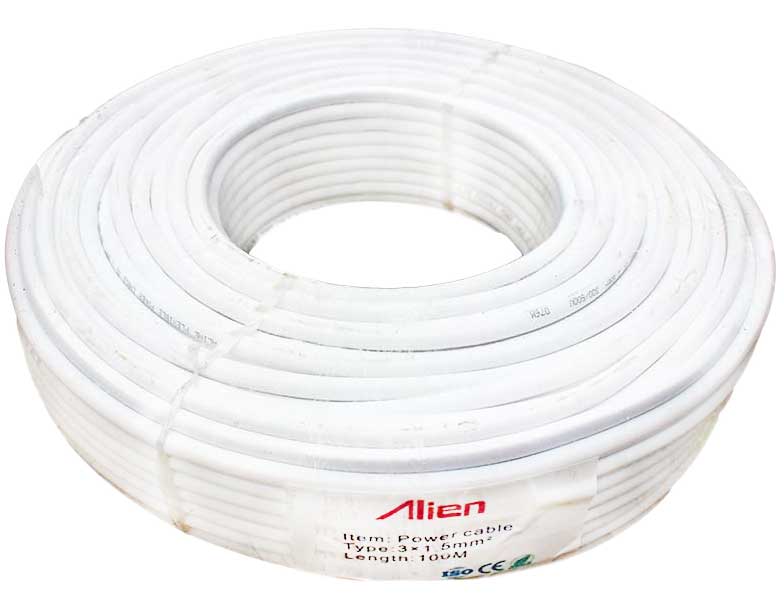 Cablu Electric MYYM 3x1.5mm² Alb – Rola 100m, Conductor din Cupru pentru Instalații