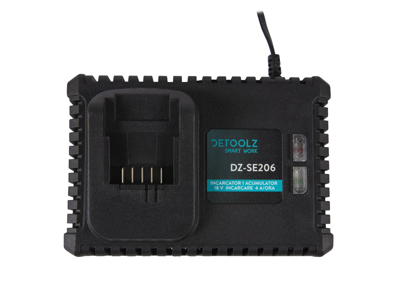 Încarcător acumulatori 18V, 4A/h Detoolz – încărcare rapidă