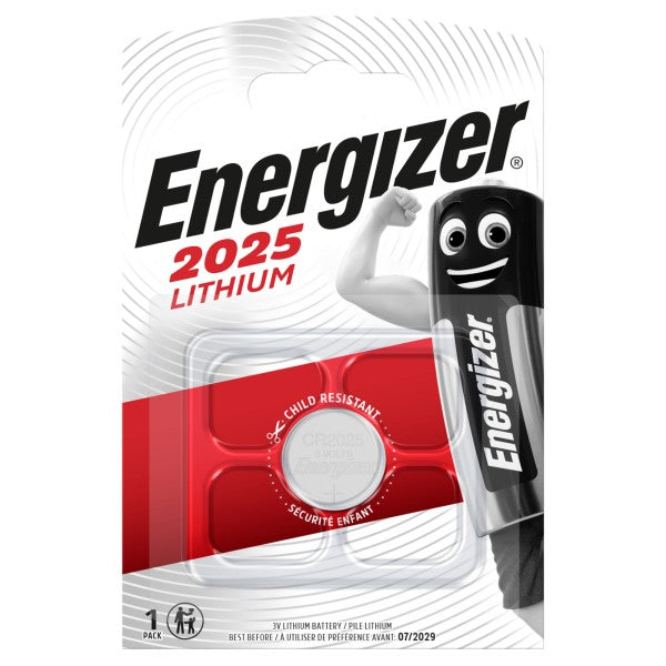 Baterie 3V CR2025 Energizer – Litiu pentru telecomenzi, chei auto și electronice mici