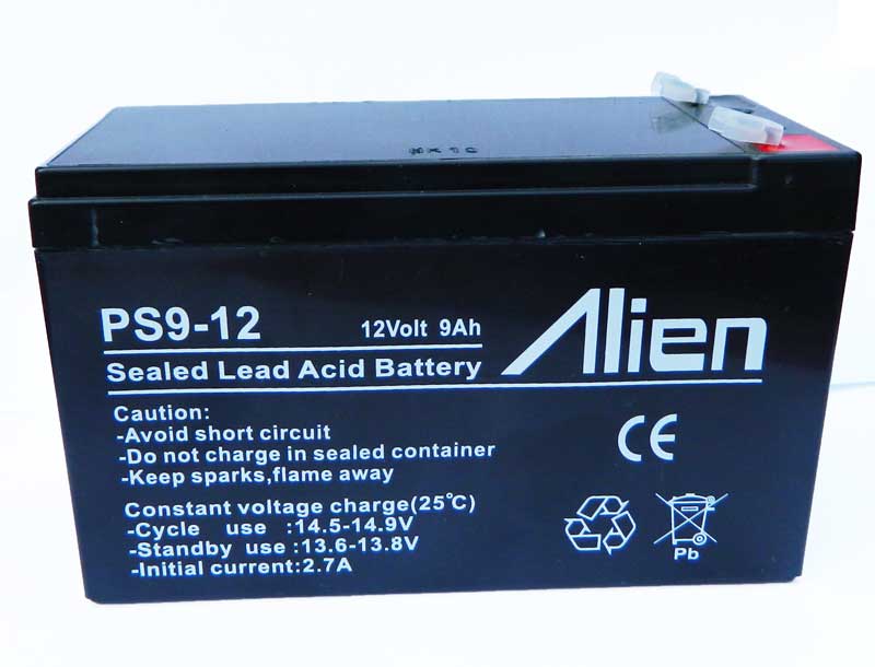 Acumulator plumb-acid 12V – 9Ah – Alien – baterie sigilată SLA VRLA pentru UPS, alarmă și echipamente 12V