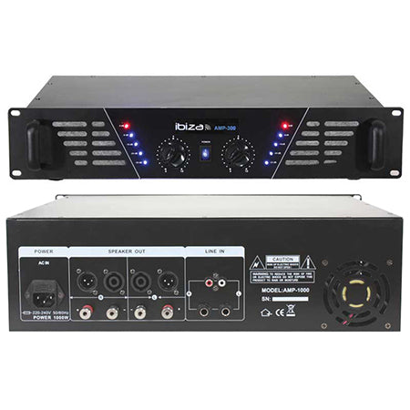 Stație Audio MOSFET 2×240W Ibiza, Rack 19", Protecții & Ventilare