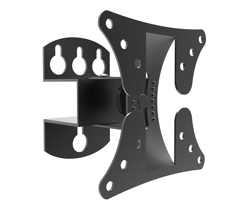 Suport TV LCD 10–27 inch T101V Alien – Inclinare ±20° și Distanță 90 mm