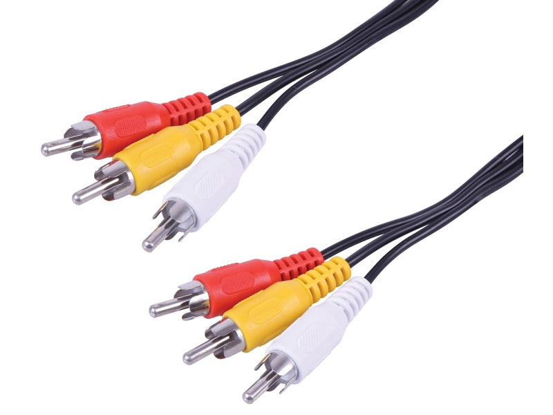 Cablu 3RCA la 3RCA 5m – Cablu audio-video triplu pentru conexiuni AV la distanță