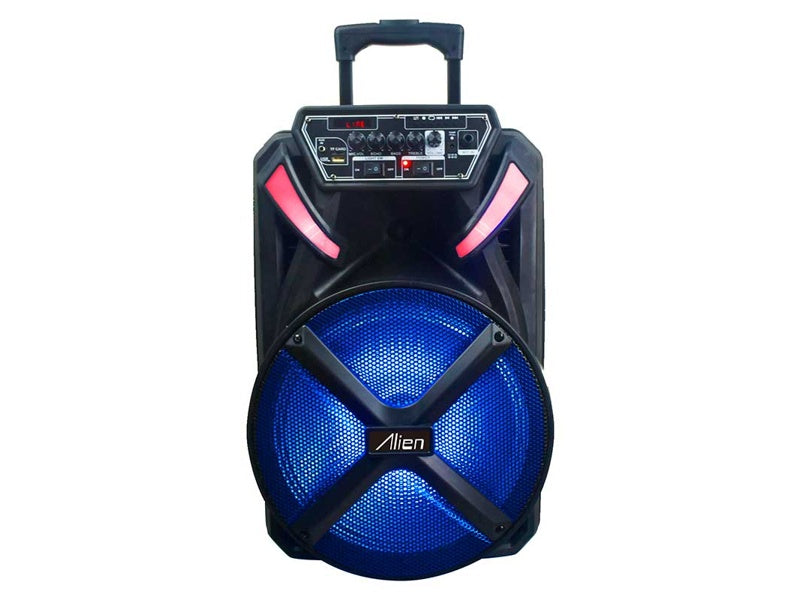 Boxă Portabilă 12 inch Accu/BT/FM/USB-Mic 1231 Alien – Sistem Audio Puternic cu Acumulator și Microfon Wireless