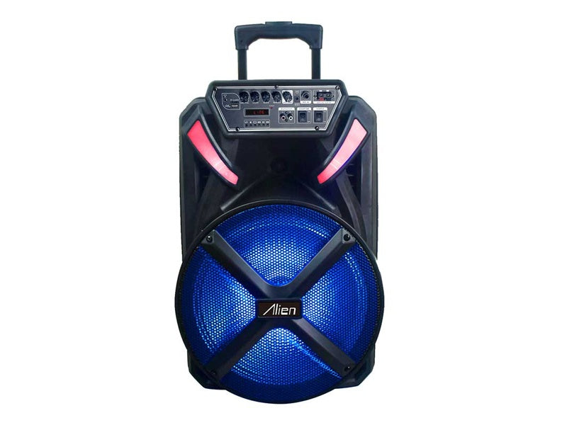 Boxă Portabilă 15 inch Accu/BT/FM/USB-Mic 1531 Alien – Sistem Audio Puternic cu Microfon Wireless și Acumulator