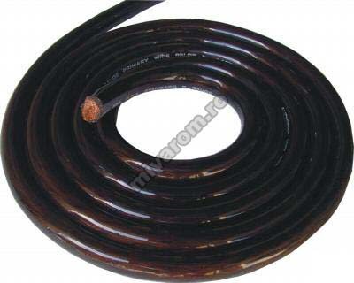 Cablu Auto Putere 8mm Negru – Metraj pentru Sistem Audio Auto