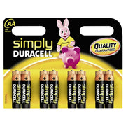 Set 8 baterii R6 Duracell Simply – AA 1.5V