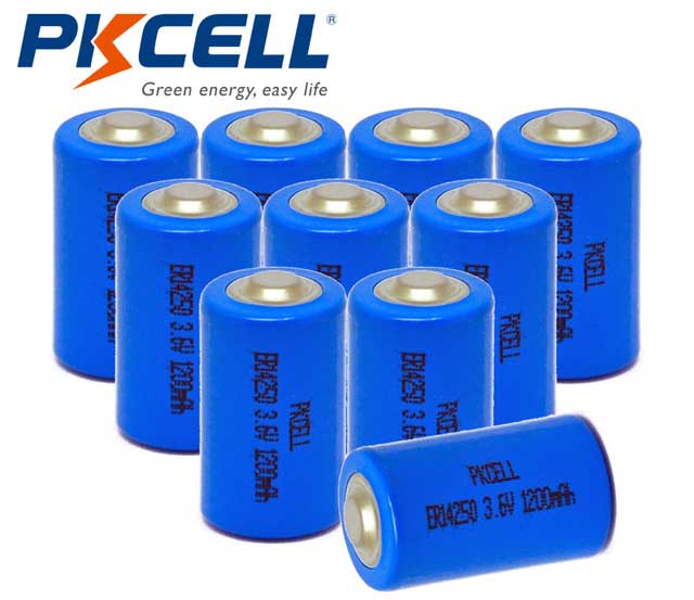 Baterie litiu PKCELL ER14250 – 3.6V, 1200mAh, LI-SOCl₂, 1/2AA
