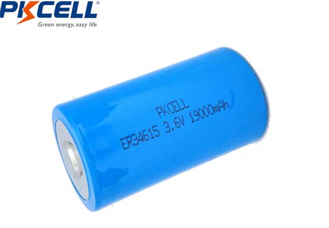 Baterie litiu PKCELL ER34615 – 3.6V, 19000mAh, LI-SOCl₂, format D (R20), pentru aplicații industriale
