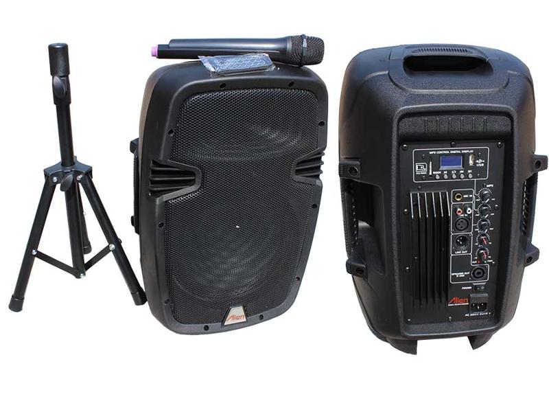 Incintă Acustică Activă 10 inch ABS 2110AMS USB/SD/FM/BT Alien – Boxă Activă Portabilă pentru Evenimente și Karaoke