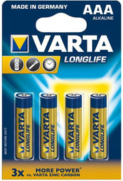 Set 4 baterii Varta Longlife 4106 AA – LR6, 1.5V